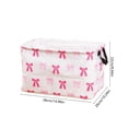 thumbnail image 3 of Cesta de Almacenaje con Lazo, Cesta para Juguetes, Cesta Plegable para La Ropa Sucia con Asas | Poliéster Multicolor | 38X26X22Cm | para Armarios, Dormitorios, Cestas de Regalo, 3 of 6