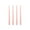 28#Pink, variant on 4 Packs 10 Inch Tall Colored Taper Candles, Unscented Non-Toxic Smokeless Skinny Wax Candlesticks for Home Dinner Table Decor