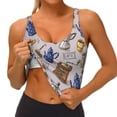 thumbnail image 4 of Lsque Antique Vintage Teapot Coffee Grinder Printed Women'S Sports Bra, Compression, Moisture Wicking, High-Impact Sports Bra For Women,Supportive sports bra-Small, 4 of 9