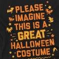 thumbnail image 2 of Popfunk Great Halloween Costume Women's T Shirt, Black, X-Large, 2 of 3