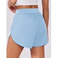thumbnail image 3 of Pinspark High Waist Running Shorts for Women Athletic Workout Gym Short High Side Slit Shorts Comfy Sportswear, 3 of 6