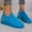 Blue, variant on Women's Thick-Soled Solid Color Height-Enhancing Breathable Large Size Fly-Knit Lightweight Casual Shoes