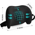thumbnail image 6 of Lumbar Support Pillow for Office Chair, Car Lumbar Pillow Lower Back Pain Relief, Memory Foam Back Cushion with Adjustable Straps, Ergonomic Chair Back Pillow for Gaming Chair, Car, Bed (A-Black), 6 of 16