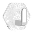 thumbnail image 4 of Transparent Adhesive Wall Hooks, No-Drill Waterproof Hooks for Bathroom, Kitchen, Strong Suction Cup Towel Hangers, Removable, 4 Pack, Silver, 4 of 5