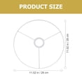 thumbnail image 4 of MIANGASTORE Lamp Shade Ring 1-layer 28cm Iron Wire Lamp Shade Diy Ring Lamp Shade Supply, 4 of 8