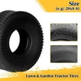 thumbnail image 5 of Ktaxon 20x8.00-8 Tubeless Turf Lawn Mower Tires, 4PR Replacement Tires for Lawn & Garden Tractor, 2 Pack, 5 of 7