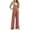 Pink, variant on Akafmk Plus Size Jumpsuits for Women Summer, Casual Rompers for Women, Solid High Waist Wide Leg Button Jumpsuit Loose Fitting Overalls