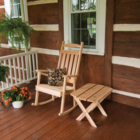 A & L Furniture Yellow Pine Classic Porch Rocker