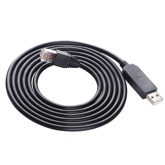 5FT USB Console Cable Compatible with Cisco Juniper Router Switch FTDI Chip USB to RS232 RJ45 Console Serial Cable