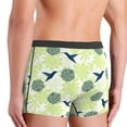 thumbnail image 4 of Men's Boxer Briefs, Art Deco Hummingbird Soft Comfy Mens Underwear Boxer Briefs Breathable With Widen Waist, 4 of 7