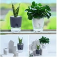 thumbnail image 3 of Yirtree 2 Tier Round Resin Self Watering Pots for Indoor Plants, Flower Pots Outdoor, Pots with Decorative Stones, Flower Pot, Pots Indoor, Flower Pots Indoor, 3 of 8