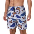 thumbnail image 2 of Uemuo Butterflies1 Pattern Mens Swim Trunks Quick Dry Board Shorts with Mesh Lining, Stretch Beach Shorts Quick Dry No-Chafing Board Shorts-Large, 2 of 9