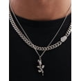 thumbnail image 4 of Collar Rosa Plata Cruze Hipoalergénico Resistente Al Agua CRUZE Rosa Plata, 4 of 4