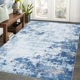 thumbnail image 5 of CAROMIO Area Rug Modern Abstract Machine Washable Area Rug for Living Room Bedroom Non-Slip Stain Resistant Accent Rug, 9' x 12' Blue, 5 of 5