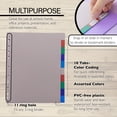 thumbnail image 5 of BAZIC 3-Ring Binder Dividers w/ 10-Color Tabs [3107], 5 of 8