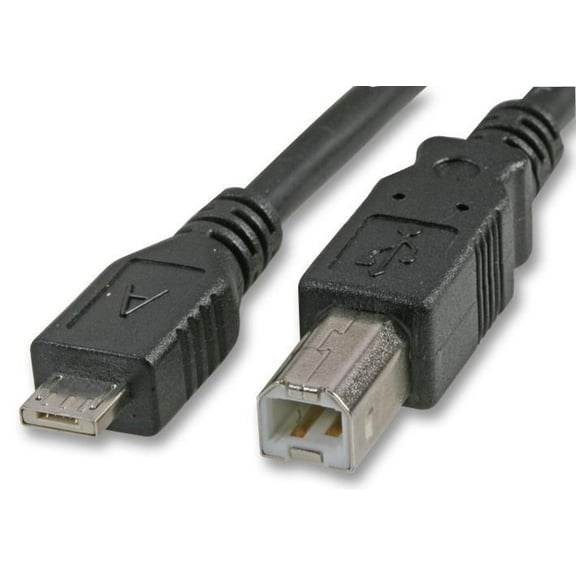 PRO SIGNAL - USB 2.0 B to Micro USB A Male to Male Lead, 1.8m
