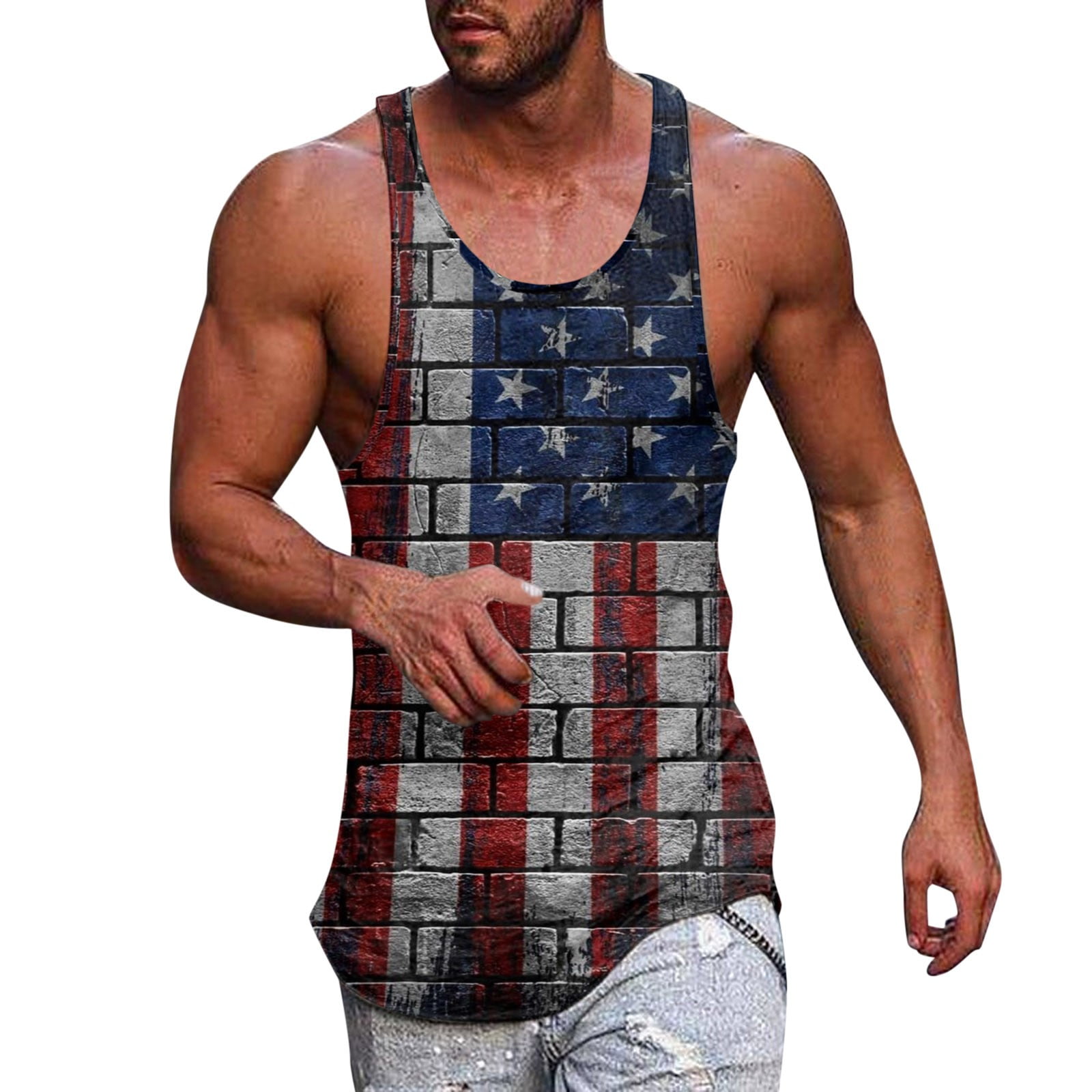 Akiihool Mens Workout Tank Tops Men's Workout Tank Tops Gym Sleeveless