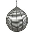 thumbnail image 4 of Swing Lounge Chair, Grey Gray White, Modern Contemporary Urban Design, Outdoor Patio Balcony Cafe Bistro Garden Furniture Hotel Hospitality, 4 of 5