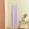 thumbnail image 6 of UVEASISHA Women's Spaghetti Strap Maxi Nightgowns Modal Scoop Neck Cami Sleep Dress Soft Comfy Loose Long Loungewear Casual Flowy Sleepwear Purple 4XL, 6 of 10