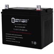 ML-U1-CCA-XRP 12V 200CCA Replacement Battery Compatible with U1R-7 - BCI No. UR1 Lawn Mower