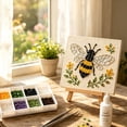 thumbnail image 4 of Sea Glass Mosaic Art Kit Floral Watering Can Sunflower DIY Bead Craft Set for Home Wall Decor Handmade Gift, 4 of 5
