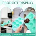 thumbnail image 3 of Easter Egg Molds, 8-Cavity Silicone Mold for Chocolate Candy Soap Wax, Egg Shaped Silicone Molds for Baking & DIY (Green), 3 of 7
