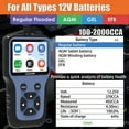 CICPAP 12V Car Battery Tester, 1002000 CCA Battery Load Tester, Car Battery Tester and Auto