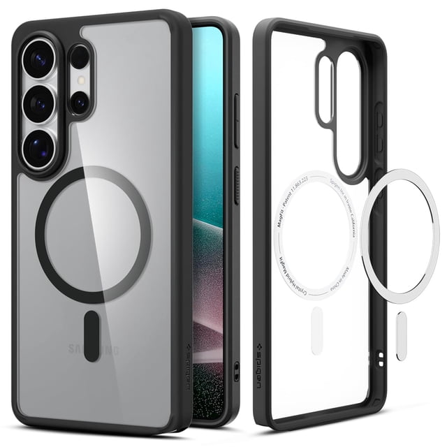 Funda para teléfono Spigen Galaxy S26 Ultra MagFit negro mate