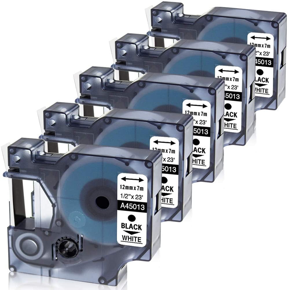 Labeltape Dymo Labelmanager D1 Polyester 9MM Zwart Op Wit | Kantoorartikel | 930341