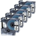 thumbnail image 1 of 5 Pack Compatible DYMO D1 Label Cassette 45013 S0720530 Label Maker Tape Black on White 1/2 Inch x 23 Feet, 1 of 5