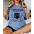 thumbnail image 3 of Abandoned Fishing Wives Social Club Shirt for Women Funny Fishing Season Graphic Tee for Wife Blue Jean Shirt Adult Small, 3 of 4