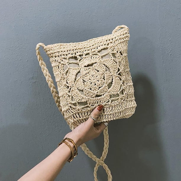 Summer Women Girls Crochet Braid Bags Shoulder Vintage Messenger 