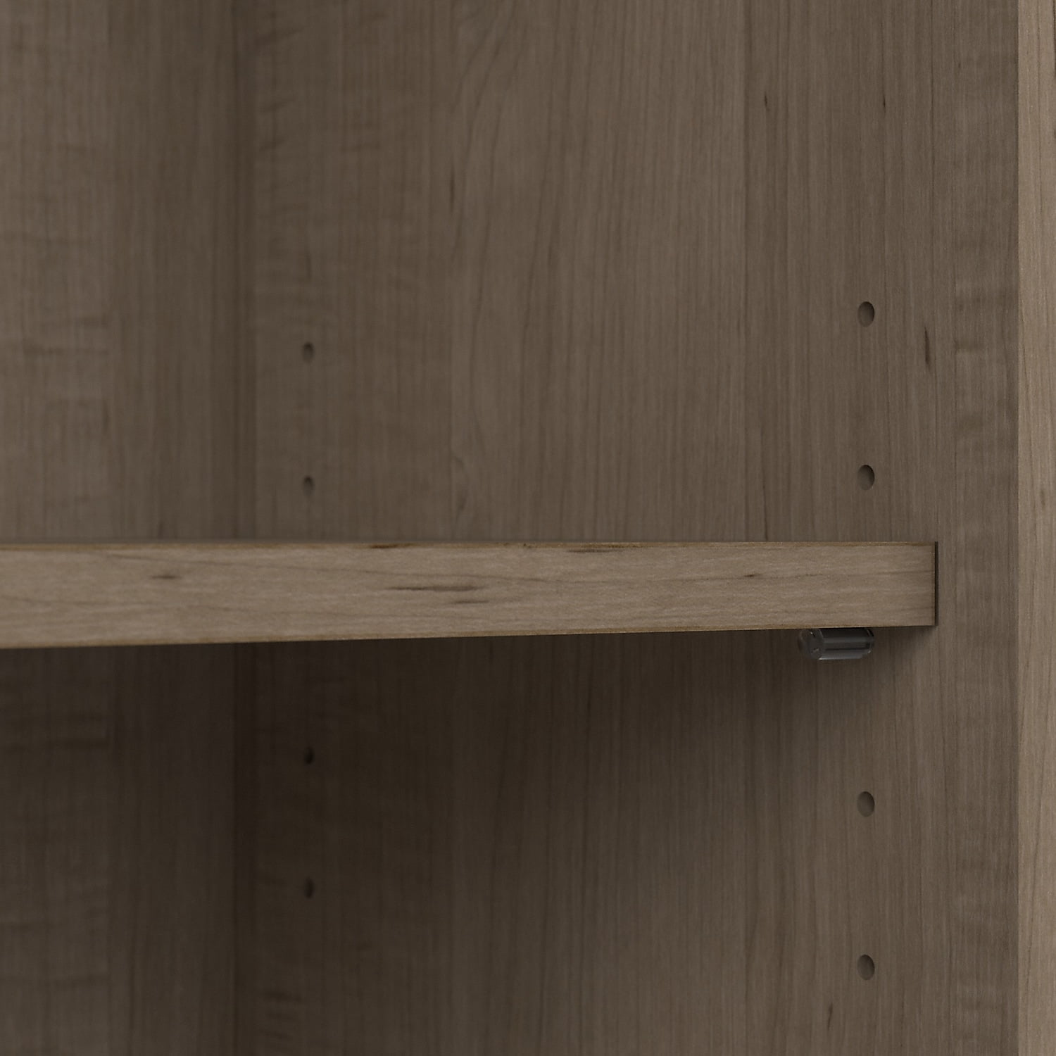 Bush Furniture Cabot Tall 5 Shelf Bookcase, Ash Gray