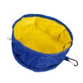 thumbnail image 2 of Foldable Water Bowl Dog, Practical Waterproof Collapsible Dog Bowls Widely Used Zipper Design  For Camping Blue, 2 of 8