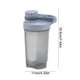 thumbnail image 3 of Vaso agitador de proteína en polvo de 500 ml, vaso graduado para café, vaso portátil grande, vaso deportivo para fitness, vaso de plástico, vaso de agua deportivo de plástico, 3 of 6