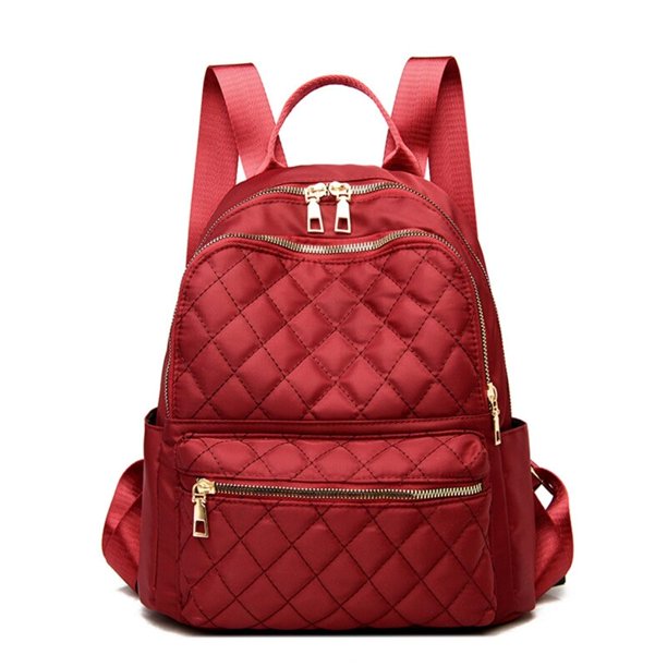 Mochila de viaje de nailon para mujer, bolso de hombro pequeño, informal, acolchado, informal Fivean unisex