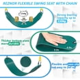 thumbnail image 5 of REZNOR EVA Flexible Swing Seat with 60 inch Chain Set Outdoor Indoor Swing for Kids and Adults,Green, 5 of 7
