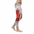 thumbnail image 3 of SUNENAT Vintage Canada Flag on Old Wood Women's Capri Leggings Stretchy Skinny Yoga Pants S, 3 of 4