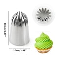 thumbnail image 4 of Silicone Piping Bags and Nozzle, Silicone Icing Piping Cream Pastry Bag and 6 Pcs Piping Nozzle Set for Cake Decorating, 4 of 9