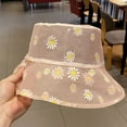 thumbnail image 3 of CoCopeaunts Lace Clear Bucket Hat Women Fashion Summer Daisy Embroidered Sun Hat Light Breathable Sunshade Ladies Basin Hat, 3 of 8