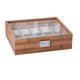 thumbnail image 2 of Caja de madera para relojes, organizador de exhibición con tapa, múltiples ranuras, portátil 10 ranuras, 2 of 9