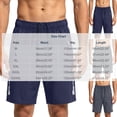 thumbnail image 3 of RKSTN Ice Silk Gym Shorts for Men Quick Dry Plus Size Drawstring Waist Straight Leg Sporty 5 Inch Jogging Training Summer Shorts with Pockets (Dark Blue ,XXXL), 3 of 6