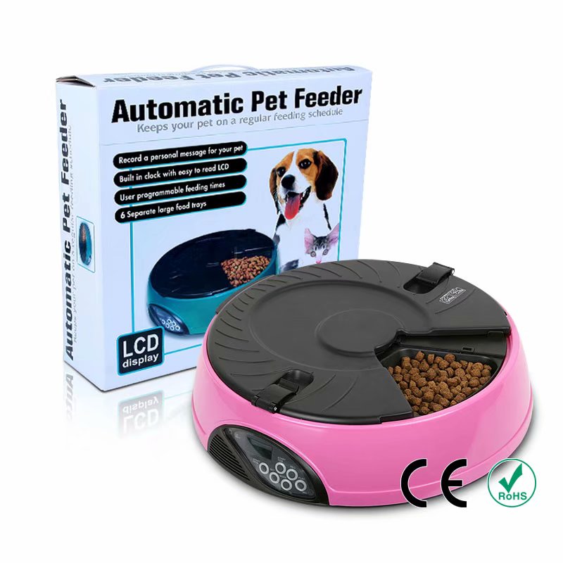 Akoyovwerve Automatic Electronic Pet Feeder Dog Cat Food Bowl Auto