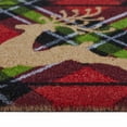 thumbnail image 4 of VCNY Home Holiday Plaid Red/Multicolor Coir Outdoor Doormat, 18" x 30", 4 of 5