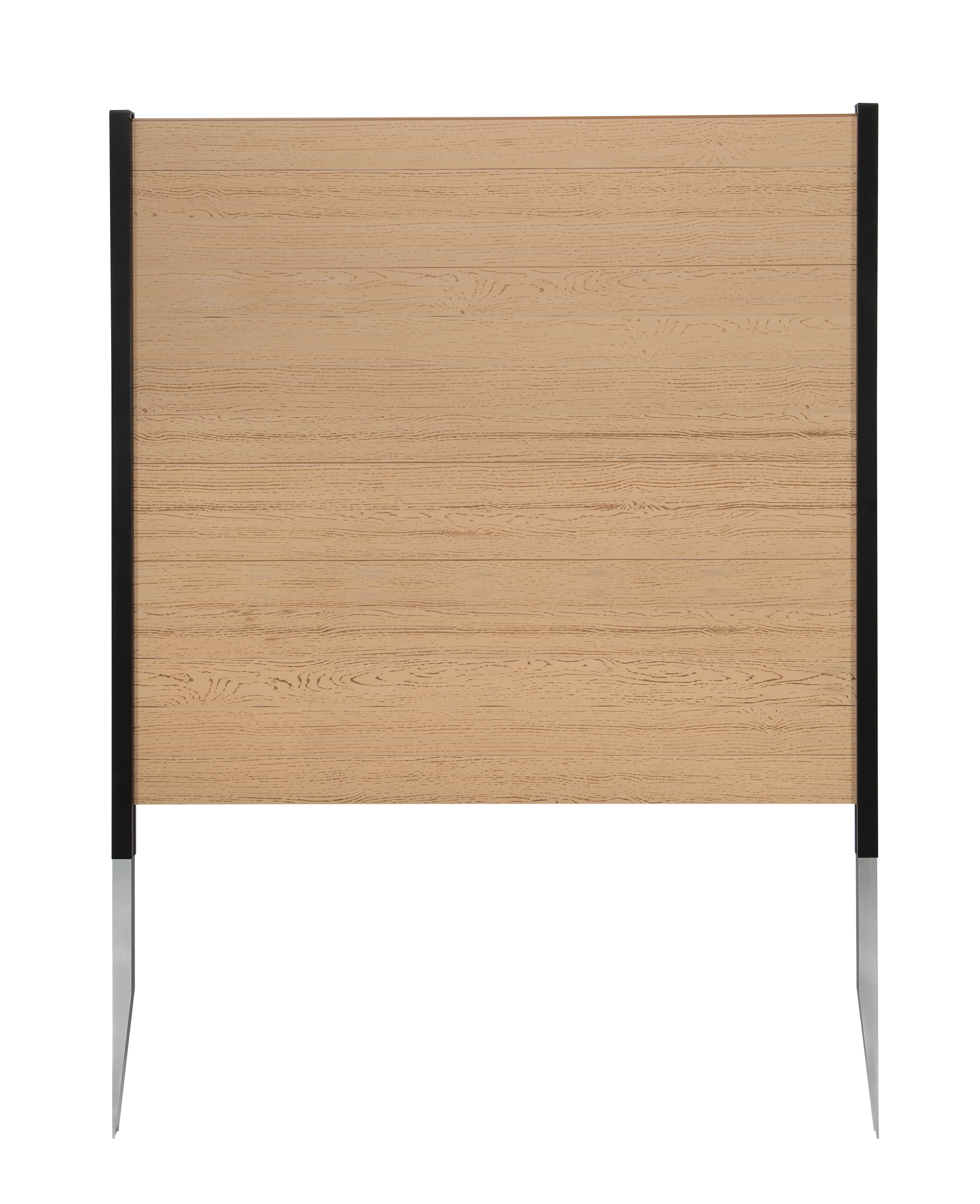 Enclo Lincoln Cedar Color Outdoor No Dig WoodTek Vinyl Privacy Screen Enclosure for Garbage Bins and Air Conditioners (42in x 42in - 2 panels)