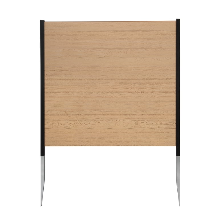 Enclo Lincoln Cedar Color Outdoor No Dig WoodTek Vinyl Privacy