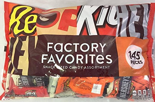 Hershey's Factory Favorites Chocolate Bar Assortment, 145 Count