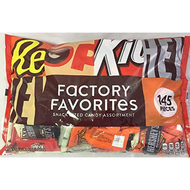 Hershey's Factory Favorites Chocolate Bar Assortment, 145 Count