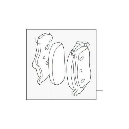 Genuine OE Nissan Disc Brake Pad Set - 44060-EA091