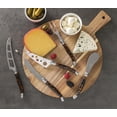 thumbnail image 3 of French Home 5-Piece Artisan Laguiole Cheese Knife Set with Tortoise Shell Handles, 3 of 4